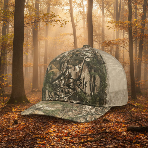 Casquette de chasse avec patch en cuir personnalisée