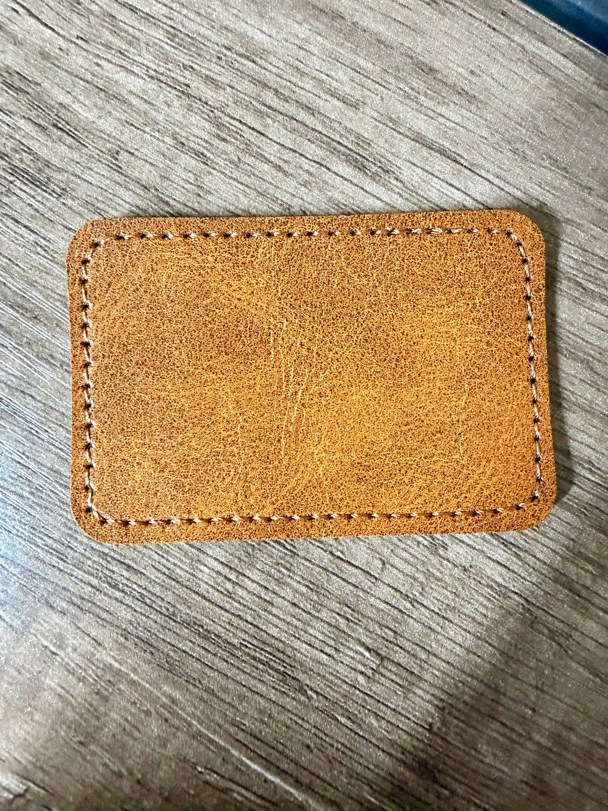 Engraved leather patch