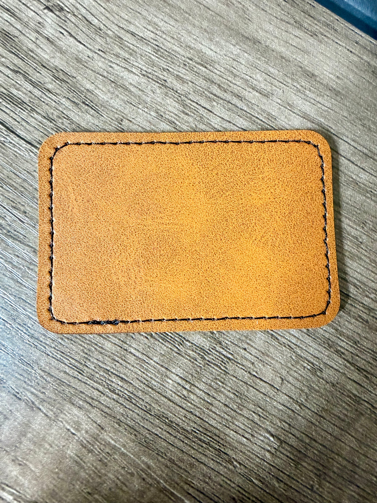 Engraved leather patch