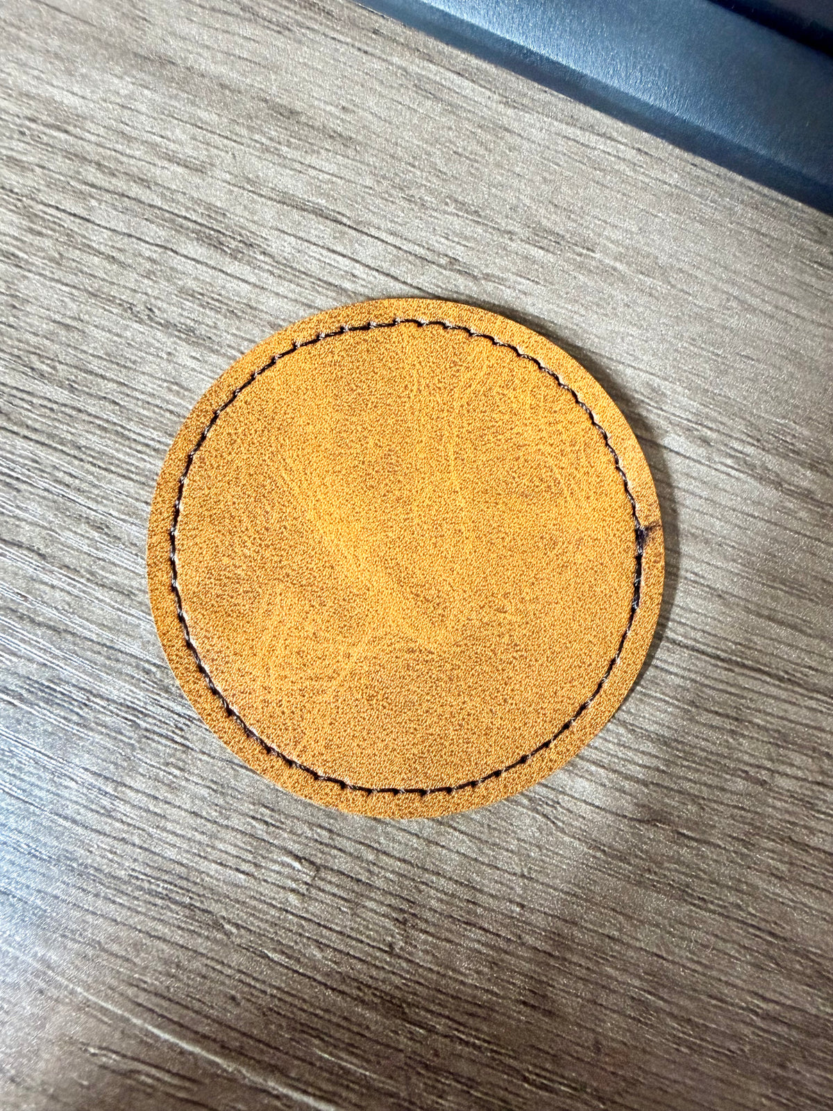 Engraved leather patch