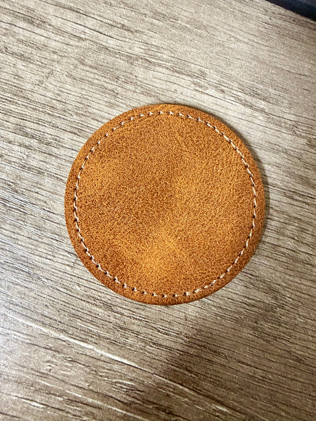 Engraved leather patch