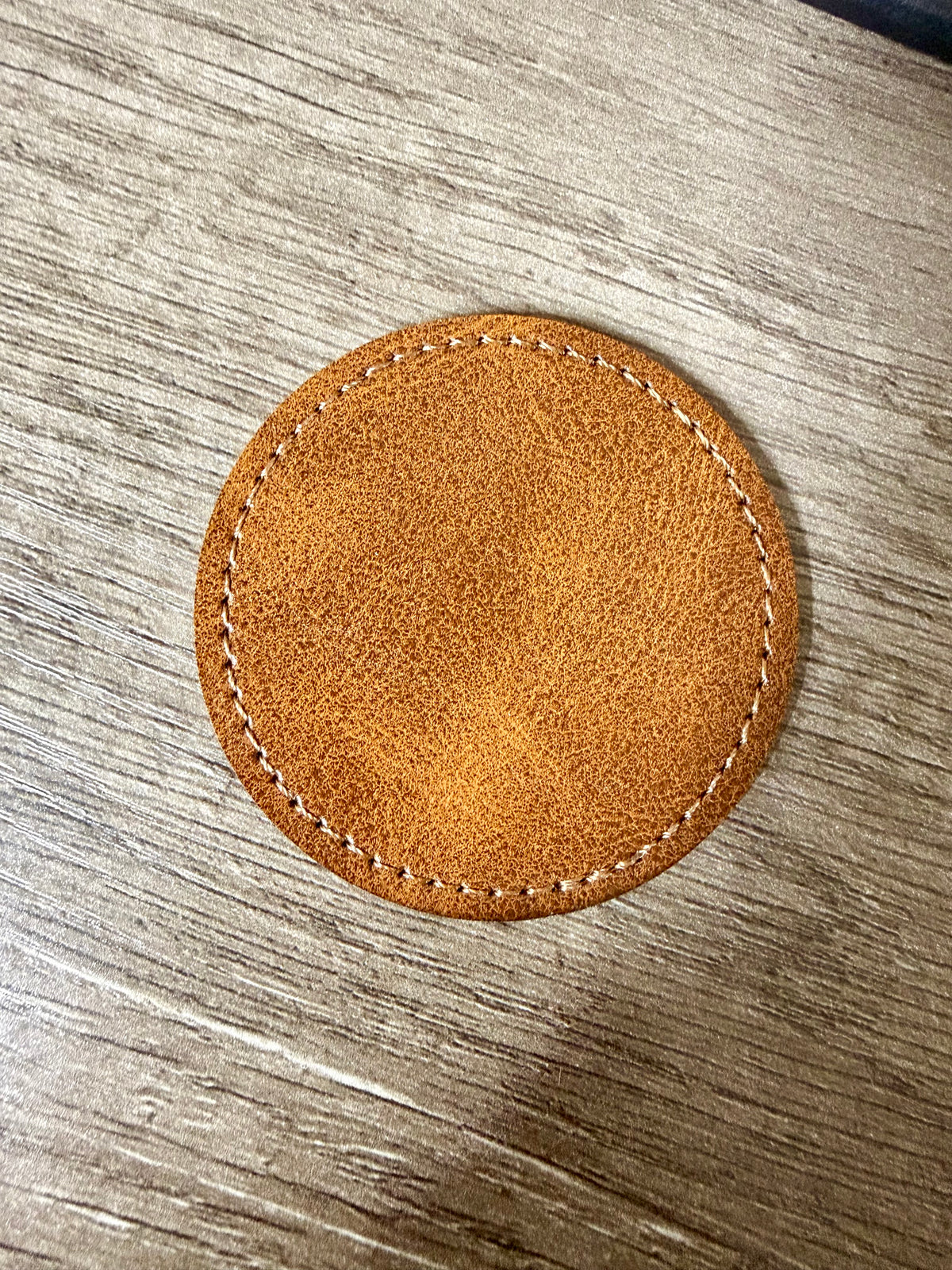 Engraved leather patch