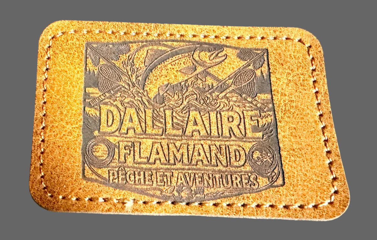 Engraved leather patch